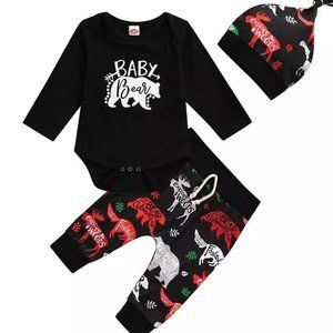 NEW Boy's Baby Bear Explorer 3 Pc Outfit